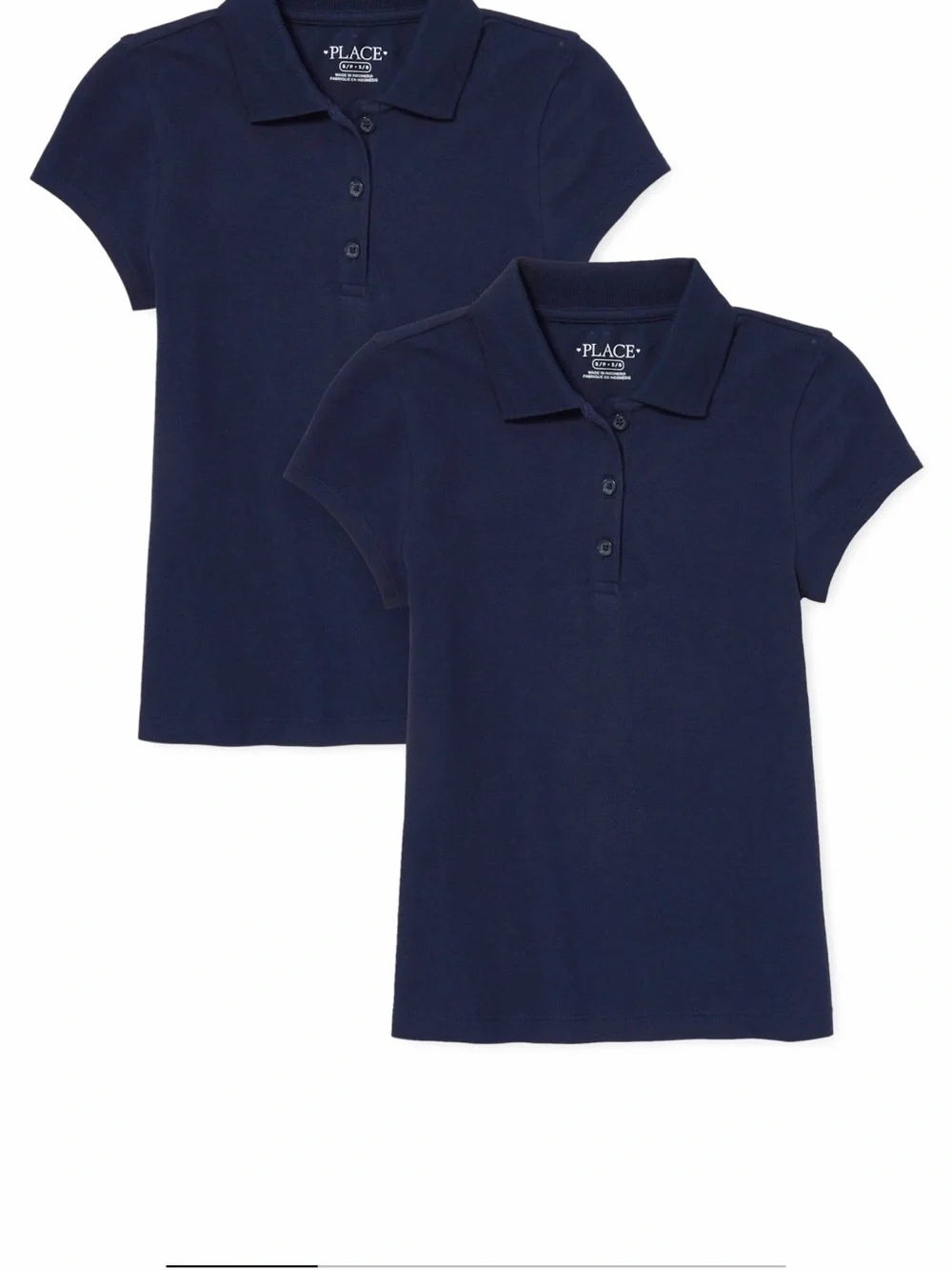 The Children's Place Navy Short-Sleeve Polo Shirt - 2-Pack